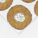 Manta Polar Panqueque de patata de lata Hanukkah Festividad ju<br><div class="desc">El diseño presenta un original ilustracion de marca de un delicioso panqueque de patata de latke con crema agria, un producto básico de la cocina judía. Ideal para Hanukkah, o como regalo para tu comida favorita. Este diseño de latke también está disponible en otros productos. En esta tienda también hay...</div>