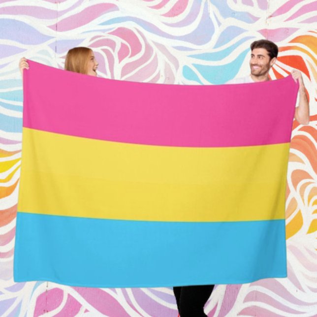 Manta Polar Pansexual Orgullo acogedor Fleece Blanket (Subido por el creador)