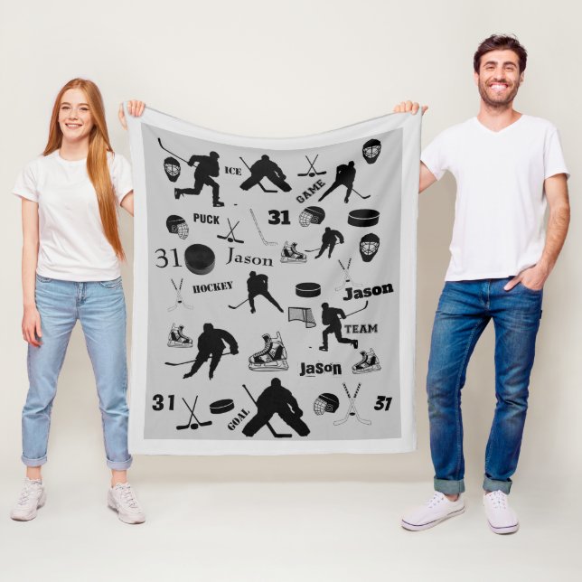 Manta Polar PANTALLA personalizada HOCKEY (In situ)