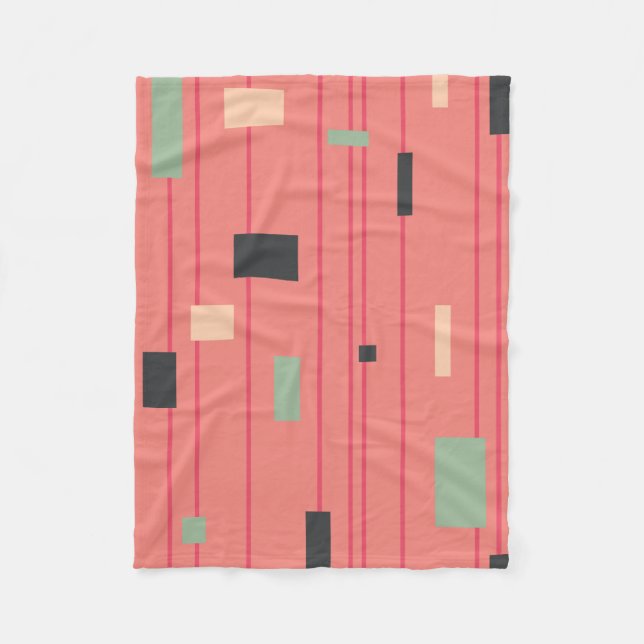 Manta Polar Pantera rosada borrosa (Anverso)