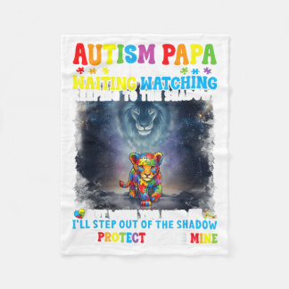 Manta Polar Papa Autismo León Protector Apoya Nieto