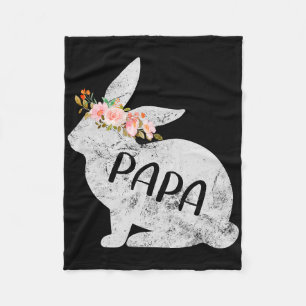 Manta Polar Papá Bunny Matando Familia Floral Conejo Conejo Ea