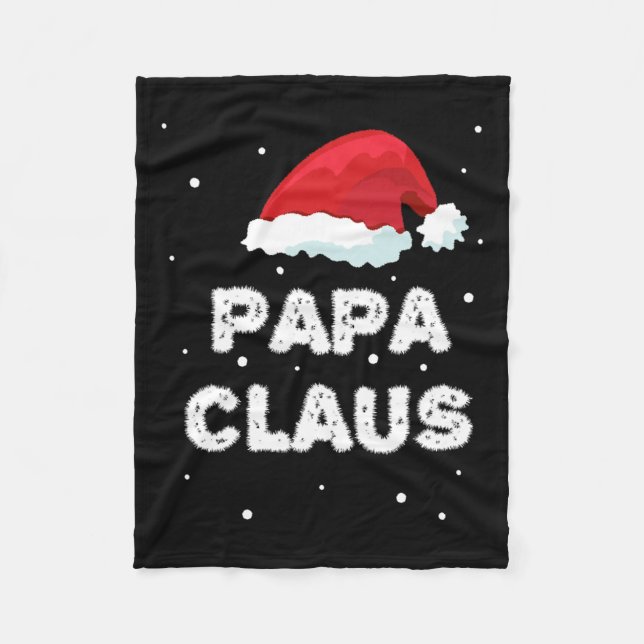 Manta Polar Papa Claus - Familia - Navidad coincidente con Paj (Anverso)