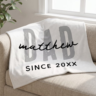 Manta Polar Papá desde 20XX Moderno Simple Elegante