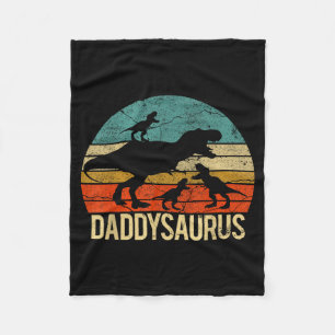 Manta Polar Papá Dinosaurio Daddysaurus 3 Tres Niños Navidad C