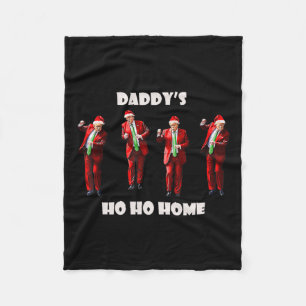 Manta Polar Papá Divertido Ho Ho Casa Trump Baile Santa Claus