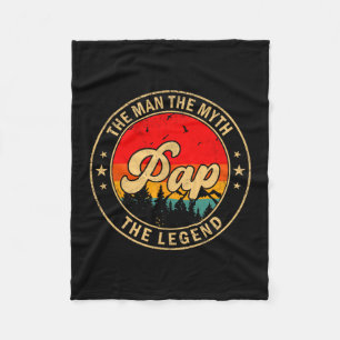 Manta Polar Papá El Hombre El Mito La Leyenda Vintage Retro Pa