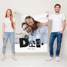 Papá Estableció Foto Familiar Personalizada Modern