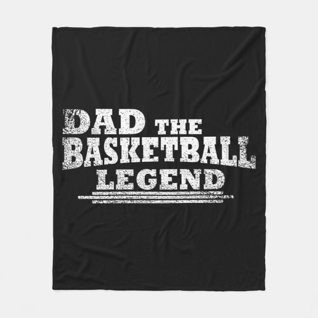 Manta Polar Papá, la leyenda del baloncesto, regalos del día d (Anverso)