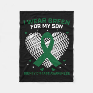 Manta Polar Papá, Me Pongo Verde Para Mi Hijo Enfermedad Renal