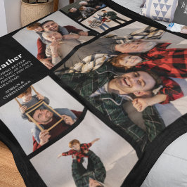 Manta Polar Papá moderno personalizado | 6 fotos