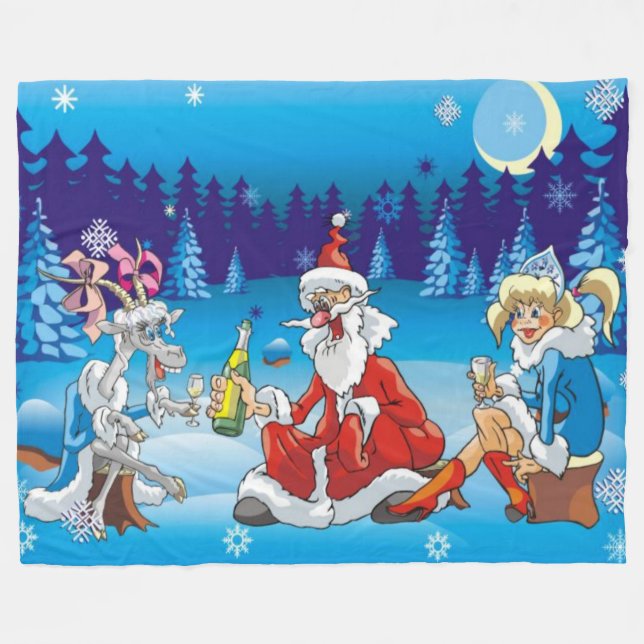 Manta Polar Papá Noel (Frente (Horizontal))