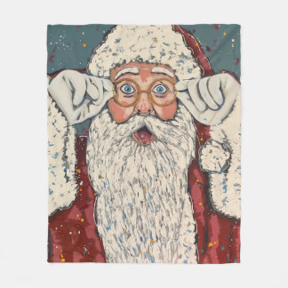 Manta Polar Papá Noel Sorprendido