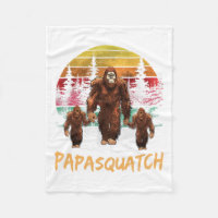 Papa Squatch Retro Bigfoot Dad Sasquatch Yeti Fath