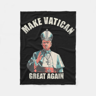 Manta Polar Papa Trump Divertido Trump Vaticano Cristiano Retr