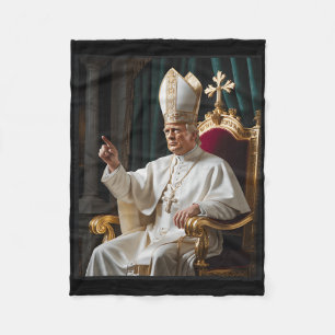 Manta Polar Papa Trump Divertido Trump Vaticano Cristiano Retr