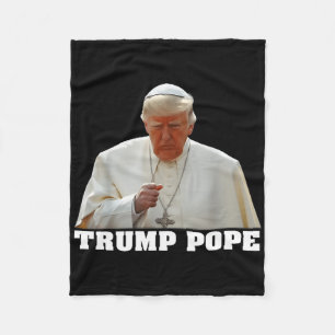 Manta Polar Papa Trump Divertido Trump Vaticano Cristiano Retr
