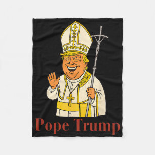 Manta Polar Papa Trump Divertido Trump Vaticano Cristiano Retr