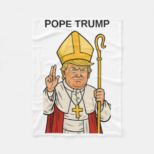 Manta Polar Papa Trump Divertido Trump Vaticano Cristiano Retr