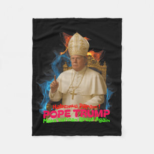 Manta Polar Papa Trump Divertido Trump Vaticano Cristiano Retr