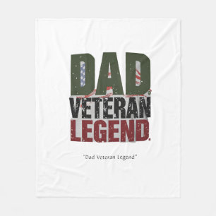Manta Polar Papa Veteran Legend Blanket - Regalo de héroe Pers