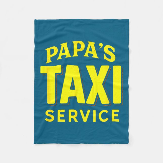 Manta Polar Papa's Taxi Service - Funny Dad Driver Love  (Anverso)