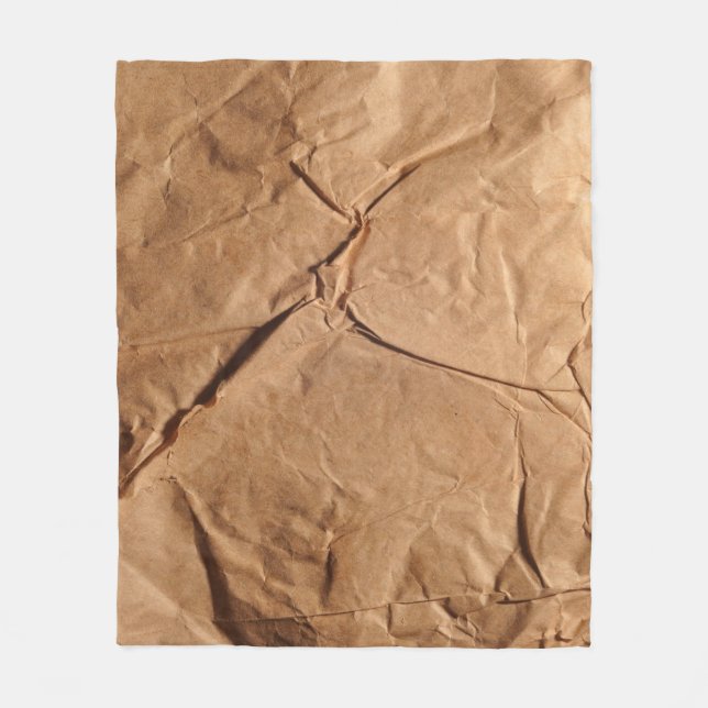 Manta Polar Papel de embalaje reciclado. Textura. (Anverso)