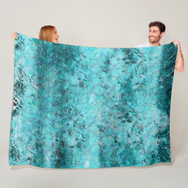 Manta Polar Papel de neón azul crudo