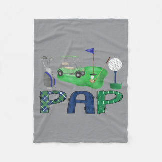 Manta Polar Papel del hoyo en uno del golf del niño de cumplea