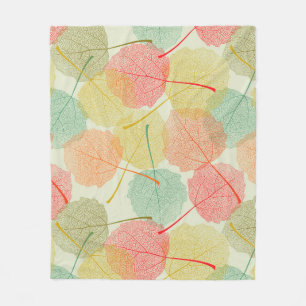 Manta Polar Papel digital otoño madera de otoño