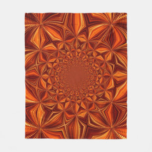 Manta Polar Papel digital rojo Kaleidoscope-28503