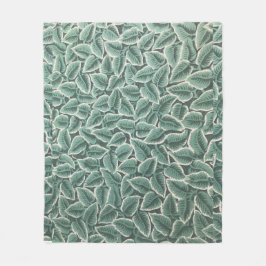 Manta Polar Papel pintado con hojas de la casa de Jane Austen