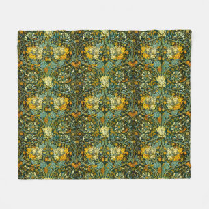 Manta Polar Papel pintado floral de madreselva de William Morr