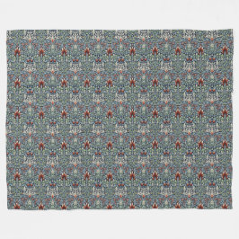 Manta Polar Papel pintado floral Morris Navy Blue Snakeshead