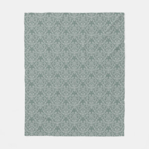 Manta Polar Papel pintado floral verde