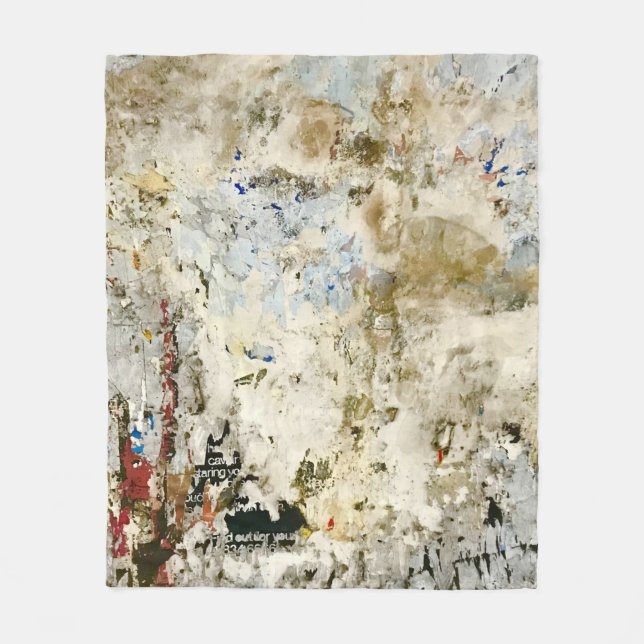 Manta Polar Papel rojo y marrón (Anverso)