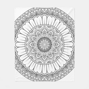 Manta Polar Papel tapiz de rosette mandala