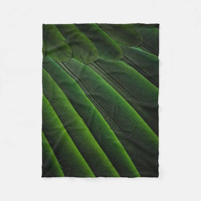 Manta Polar Papel verde 3D (Anverso)