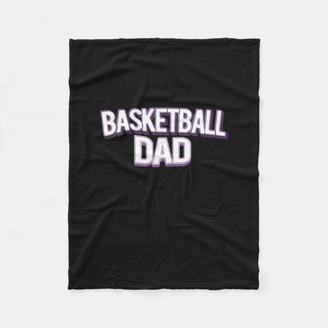 Manta Polar Papi de baloncesto - Papi divertido (Anverso)