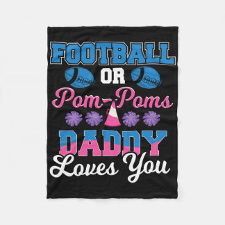 Manta Polar Papi Del Fútbol O Pom Pom Te Ama - Gen El Fútbol