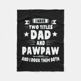 Manta Polar Papi Regalo Papá Y Pawpaw Los Rock