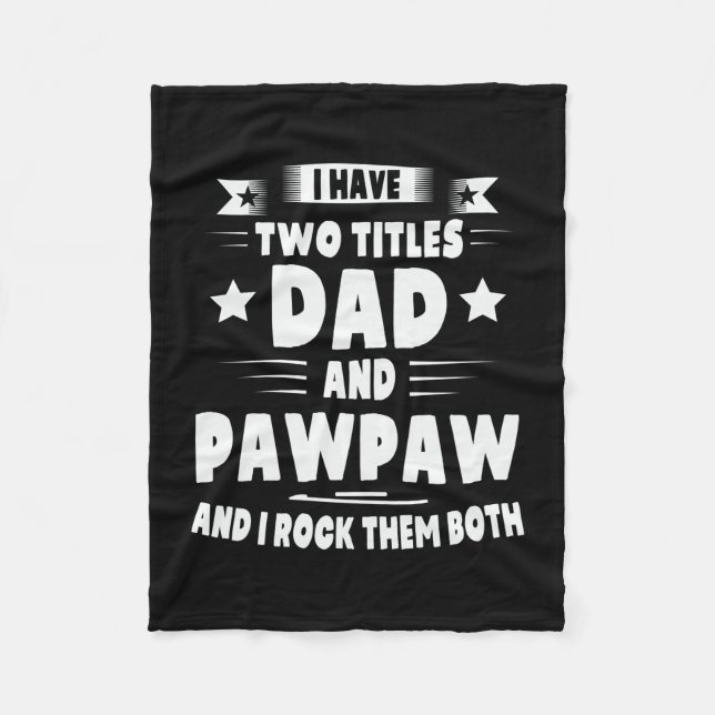 Manta Polar Papi Regalo Papá Y Pawpaw Los Rock (Anverso)