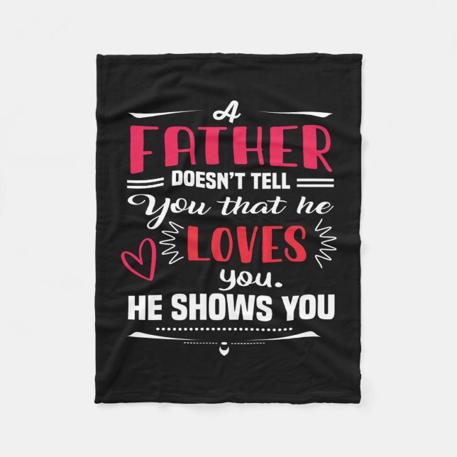 Manta Polar Papi Regalo Que Un Padre No Dice (Anverso)