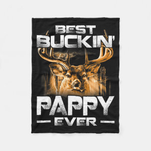Manta Polar Pappy Buckin' Siempre Camiseta Caza de Ciervos Pad