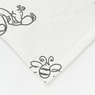 Manta Polar Paquete de nombre de bebé de Winnie Bear Classic p