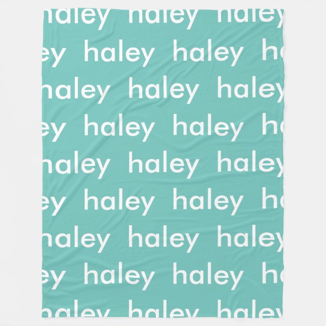 Manta Polar Paquete de nombres personalizado para niños (Anverso)