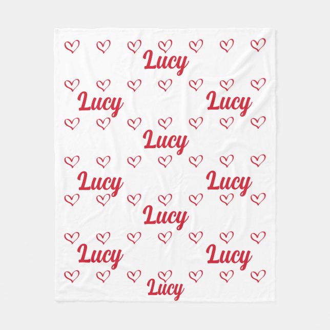 Manta Polar Paquete de nombres personalizado para su hija (Anverso)