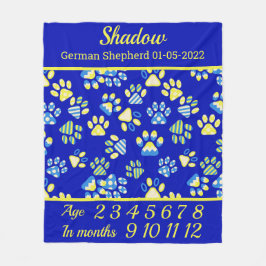 Manta Polar Paquete hito Mascota de Blue Paws