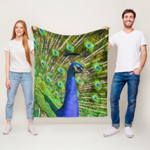 Manta Polar Paquetes de pavo real blando