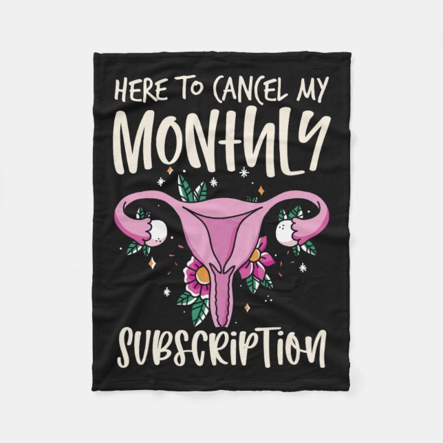 Manta Polar Para Cancelar Mi Suscripción Mensual Histerectomía (Anverso)